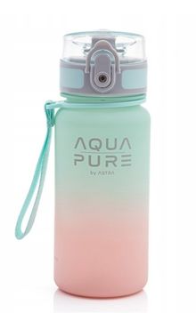 Astra, Aqua Pure, bidon, pink mint, 400 ml