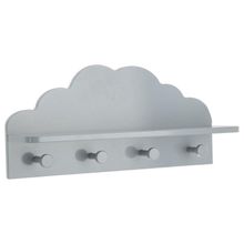 Atmosphera for kids, Cloud, półka z 4 wieszakami, 48-22-12 cm