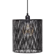 Atmosphera, lampa wisząca z ażurowym kloszem, Cota, Ø 24,5 cm, czarna