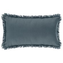 Atmosphera, poduszka prostokątna z frędzlami, 30-50 cm, ciemnoszara
