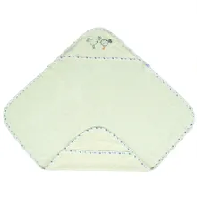 BabyMatex, okrycie kąpielowe, maxiPlus Birds, ecru, 100-100 cm