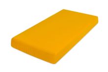 BabyMatex, prześcieradło muślinowe z gumą, żółte, 70-140 cm