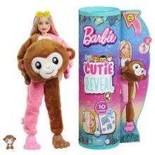 Barbie, Cutie Reveal, Małpka, lalka z serii Dżungla
