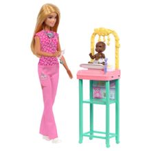 Barbie, Kariera, Pediatra, zestaw do zabawy z 2 lalkami i akcesoriami