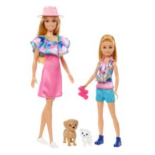 Barbie, Stacie i Barbie, zestaw 2 lalek z akcesoriami