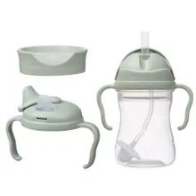 b.box, kubek do nauki picia, zestaw: 3w1, 240 ml, sage
