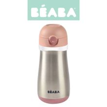 Beaba, bidon termiczny, old pink, 350 ml