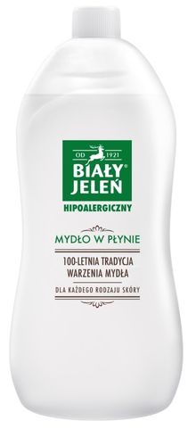 Biały Jeleń, hipoalergiczne mydło w płynie, zapas, 1L