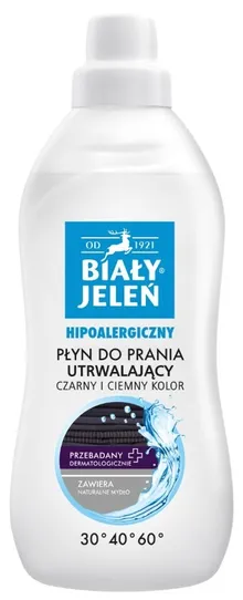 Biały Jeleń, Hipoalergiczny, płyn do prania utrwalający czarny i ciemny kolor, 1L