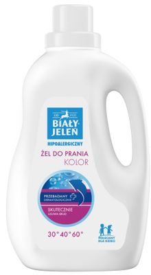 Biały Jeleń, hipoalergiczny żel do prania - kolor, 1.5l