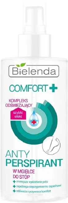 Bielenda, Comfort+, antyperspirant w mgiełce, do stóp, 150 ml