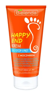 Bielenda, Happy End, krem do pięt i stóp, zmiękczający z mocznikiem, 125 ml