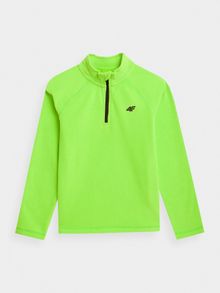 Bluza termoaktywna chłopięca, polarowa, zielona, 4F