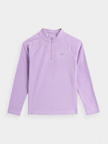 Bluza termoaktywna dziewczęca, polarowa, fioletowa, 4F