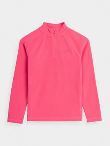 Bluza termoaktywna dziewczęca, polarowa, różowa, 4F