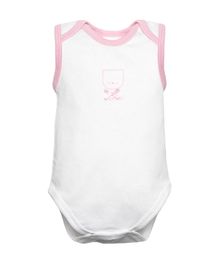 Body dziewczęce bez rękawów, białe, Olimpias
