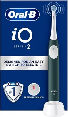 Braun, Oral-B, iO2, szczoteczka elektryczna, magnetyczna, Forest Green