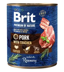 Brit, Premium by Nature, pork&trachea, mokra karma dla psa, 800g