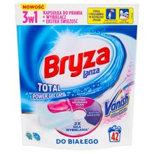 Bryza, Lanza Vanish Ultra White Total Power Gel Caps, kapsułki do prania, 3w1, do białego, 42 szt.