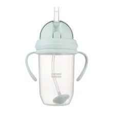 Canpol babies, kubek niekapek, z rurką i odważnikiem, zielony, 270 ml