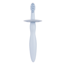 Canpol babies, silikonowa szczoteczka, gryzaczek z ogranicznikiem, niebieska