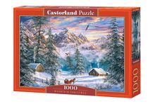 Castorland, Boże Narodzenie w górach, puzzle, 1000 elementów
