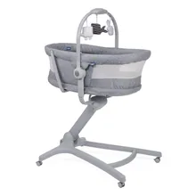 Chicco, Baby Hug 4in1 Air, kołyska, leżaczek, krzesełko, Titanium