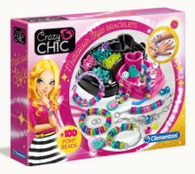 Clementoni, Crazy Chic, Kolorowe bransoletki, zestaw kreatywny