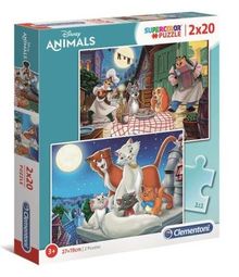 Clementoni, Disney Animals, puzzle, 2-20 elementów