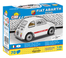 Cobi, 1965 Fiat 595 Abarth, 1:35, klocki, 65 elementów
