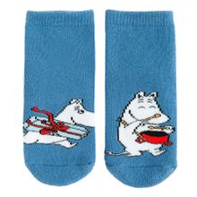 Cool Club, Antypoślizgowe skarpetki chłopięce, niebieskie, Muminki