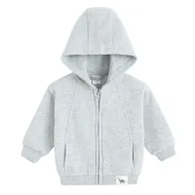Cool Club, Bluza chłopięca z kapturem, rozpinana, ocieplana, szara