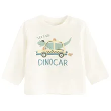 Cool Club, Bluzka chłopięca z długim rękawem, ecru