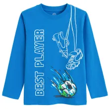 Cool Club, Bluzka chłopięca z długim rękawem, niebieska
