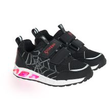 Cool Club, Buty sportowe chłopięce, czarne, świecąca podeszwa, Spider-Man