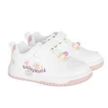 Cool Club, Buty sportowe dziewczęce, białe, SmileyWorld