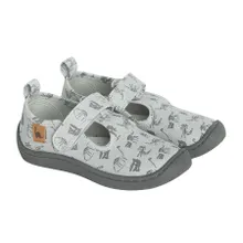 Cool Club, Kapcie chłopięce, szare, Zdrowa Stopa, Comfort-Fit