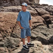 Cool Club, Komplet chłopięcy, T-shirt, Szorty, granatowy