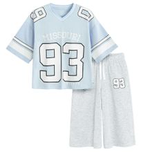 Cool Club, Komplet dziewczęcy, T-shirt, crop top, Szorty, mix