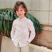 Cool Club, Koszula chłopięca z długim rękawem, z lnem, regular, mix