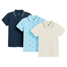 Cool Club, Koszulka polo chłopięca z krótkim rękawem mix, zestaw, 3 szt.