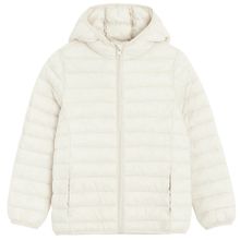 Cool Club, Kurtka dziewczęca z kapturem, ecru