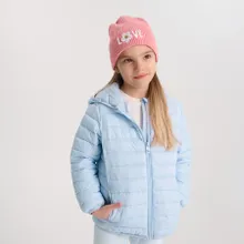 Cool Club, Kurtka dziewczęca z kapturem, niebieska