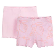 Cool Club, Legginsy dziewczęce, kolarki, prążkowane, mix, zestaw, 2 szt.