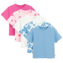 Cool Club, Luźny t-shirt dziewczęcy, mix, zestaw, 5 szt.
