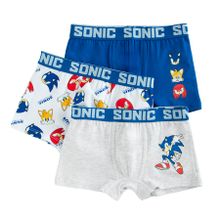 Cool Club, Majtki bokserki chłopięce, mix, Sonic the Hedgehog, zestaw, 3 szt.