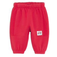 Cool Club, Spodnie dresowe chłopięce, baggy, ocieplane, czerwone