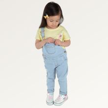 Cool Club, Spodnie ogrodniczki jeansowe dziewczęce, denim