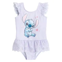 Cool Club, Strój kąpielowy dziewczęcy jednoczęściowy, UV 50, fioletowy, Lilo i Stitch