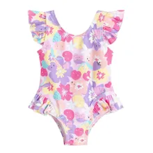 Cool Club, Strój kąpielowy dziewczęcy jednoczęściowy, UV 50, różowy